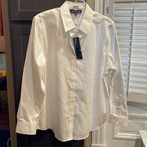 Jones New York Signature White Button Down